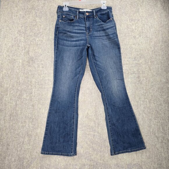 Signature By Levi Strauss Mid Rise Bootcut Jeans Blue Denim W29 L30 Cotton Blend - Picture 1 of 8